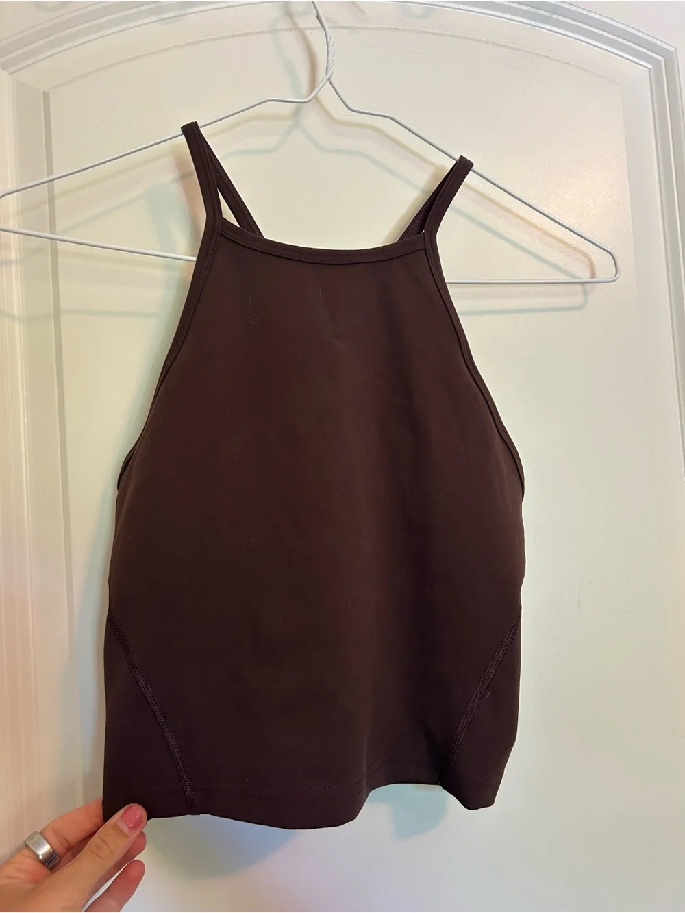 lululemon athletica Strappy Cross-Back Tank Top wonder train - Espresso Brown